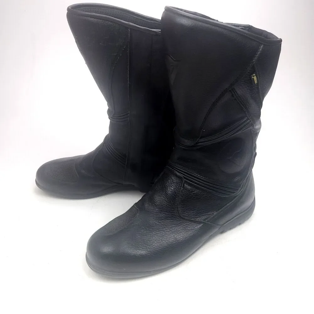 DAINESE Fulcrum GT G Gore Tex Black Leather Riding Motorcycle Boots US 12.5